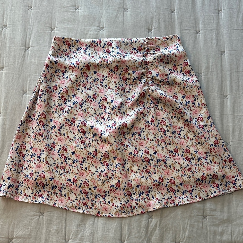 💕 2 for $15 - Japna Multicolor Floral A-Line Skirt